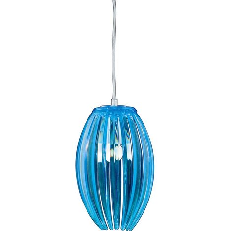 Suspension Candellux Abuko acryl bleu/chrome Ø18 E27 (1/3)