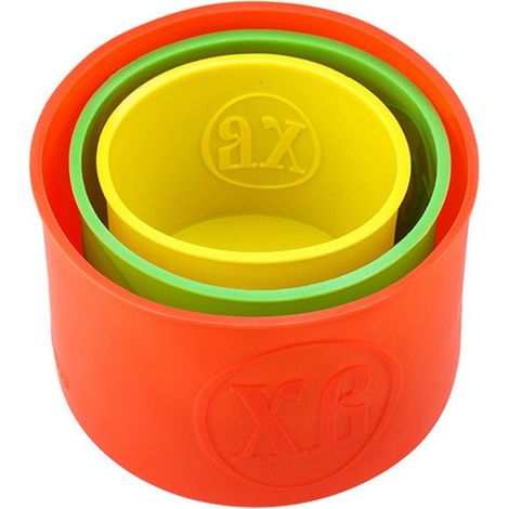 Moules à Gâteau en Silicone Antiadhésif, Lot de 3 Petit Moyen Grand pour Pâtisserie et Cuisson Haute Température (1/5)