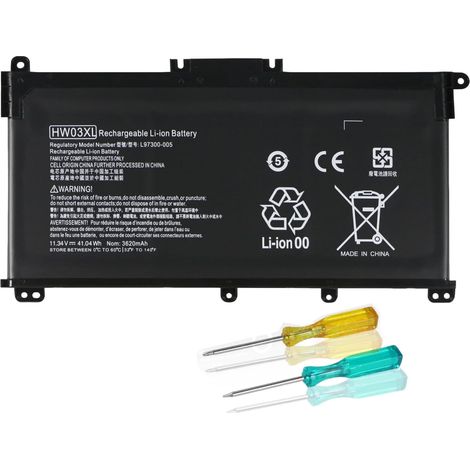 HW03XL Batterie d'ordinateur Portable pour L97300-005 HP Pavilion 15-EG 15-EH 17-CN 17-CP 15-eg0073cl 15-eg0070wm 15-eh0050wm 17-cn0xxx 17-cn0023dx 17-cn00550wm 3 cl L96 887-421 HWO3XL (1/5)