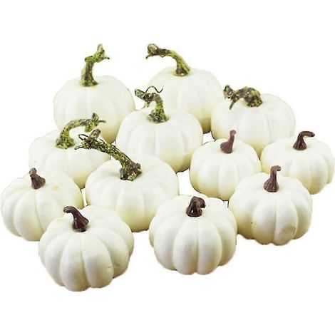 6/8/12 citrouilles artificielles, accessoires de décoration pour la maison, Halloween et Thanksgiving.
