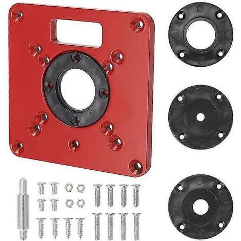 Le panneau d'établi pour défonceuse, compatible avec les défonceuses Makita, les affleureuses, les panneaux rabattables et les accessoires pour machines à sculpter le bois, mesure 120 x 120 x 8 mm. (1/5)