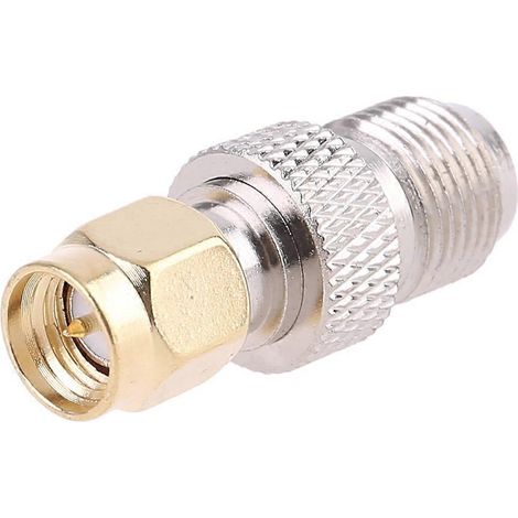 SMA-Buchse auf Typ-F-Buchse, gerader HF-Koaxial-Adapterstecker-Konverter