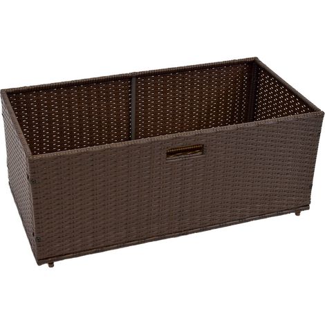 Unterschiebbox für Eckbank groß braun Stahl/Kunststoff