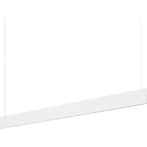 Ideal Lux Sospensione Steel 1 luce LED integrato bianco alluminio