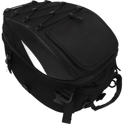 Sacoche arrière pour moto, robuste et durable, étanche et de grande capacité, adaptée aux motos tout-terrain, rouge. (1/5)