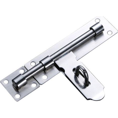 Loquet de Porte Serrure Porte Verrou Loquet Porte Loquet de Verrou Boulon à Glissière Loquet de Portail en Acier Inoxydable pour Entrepôt Garage Grange Portail Cour Porte (1/5)