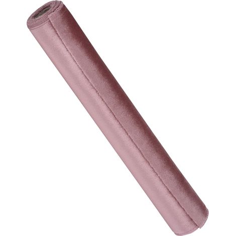 Rotolo in velluto tappeto natalizio sotto albero, base per natività 36 x 200 cm -Rosa cipria