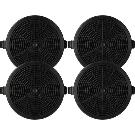 vhbw 4x Filtro a carboni attivi compatibile con Klarstein Serie Sofia cappe aspiranti - 11,2 cm