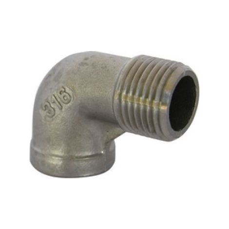 GOMITO A 90° MF ACCIAIO INOX 1&quot