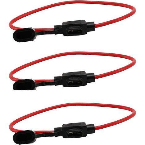 Porte-fusible automobile miniature en ligne 3 x 14 AWG, 20 A (1/5)