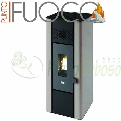 Minni - Stufa a pellet da 6.3 Kw bianca