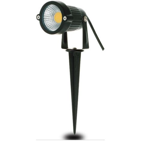 4PCS Éclairage Extérieur à Piquer COB 5W 220V IP65 Étanche LED Spot Orientable Projecteur Lampe de Jardin Éclairage pour Chemins Plantes Balcon Terrasse Pelouse Blanc Chaud (1/5)
