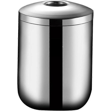 Boîte de rangement double couche hermétique pour céréales et haricots, avec couvercle (1 pièce).-12.5X8CM-Silver