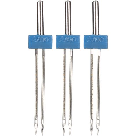 3Pcs Double Needles Pins Stainless Steel Threading and Hooking Stitches Sewing Accessories2mm‑3Pcs/Bag (1/5)