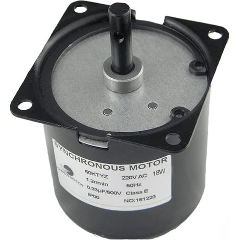 60KTYZ Synchronous Gearbox Motor AC 220 CW/CCW 1.2RPM Controllable Steering 18W Synchronous Gearmotor (1/5)