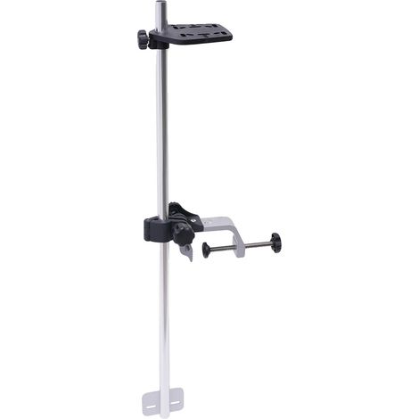 Soporte para sonda de pesca, aleación de aluminio, soporte de transductor ajustable, BLANCO (1/2)