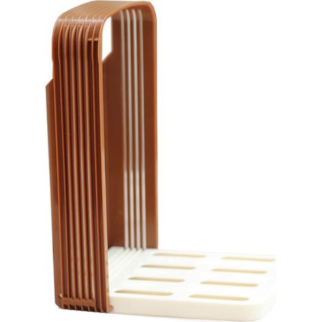 Trancheuse À Pain Efficace avec Commande Manuelle Guide Tranchage Pain Stable Coupe-Pain Peu Encombrant pour Les Amateurs Pâtisserie