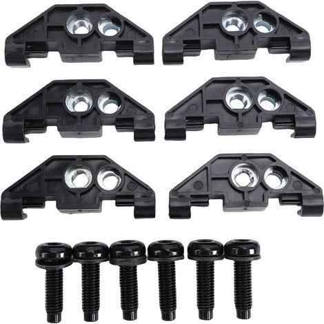 Kit de fixation de toit rigide 55397093AC – Boulons et écrous de retenue pour Jeep Wrangler JK JKU 2007-2018, acier haute résistance, finition zinguée, 6 pièces (1/5)