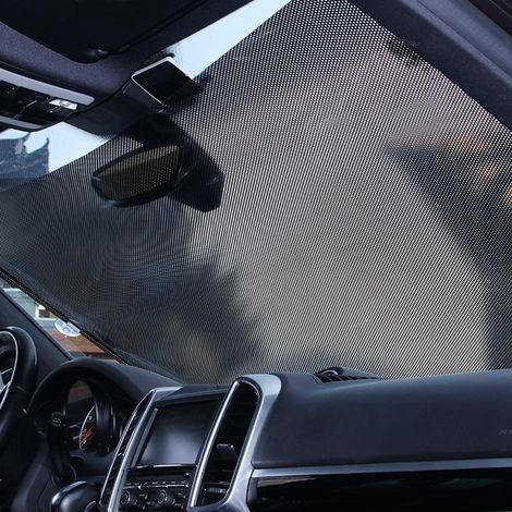 Pare-soleil rétractable automatique pour voiture, protection solaire et UV pour pare-brise, rideau pare-soleil (1/5)