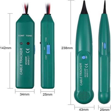 Testeur de fil multifonctionnel, détecteur de câble,MS6812 detecteur cable robot tondeuse,Testeur de ligne de câble réseau de câble réseau LAN,détecteur coupure fil robot tondeuse (1/4)