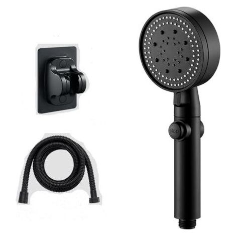 Pommeau de Douche Haute Pression, 5 Modes Pommeau de Douche avec 1.5 Tuyau Douche, Pommeau de Douche Economie Deau, Douchette Douche Salle de Bain,Shower Head Water Saving with Hose, Blanc (1/4)