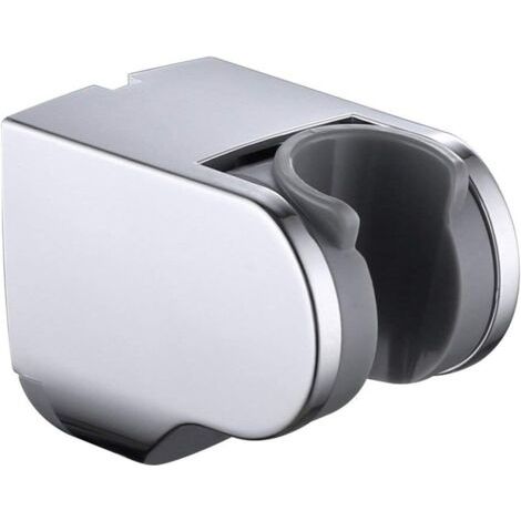 Support Douchette Reglable, Support Pommeau de Douche mural Fixe Chrome Universel Salle de Bain Accessoire (1/5)
