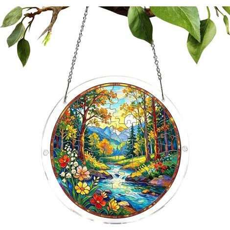 Suncatcher Puzzle 2D Acrylic Ornament Puzzle Suncatcher mit (1/5)