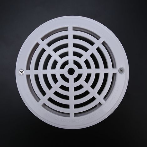 Bon de drainage rond 1 pièce pour piscine, raccord de remplacement en PVC, couvercle de tuyau. (1/4)