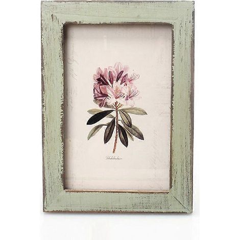 Cadres photo rétro vintage en bois de 15 cm pour la décoration de la maison, d'un magasin ou d'une boutique (Aqua)-Green