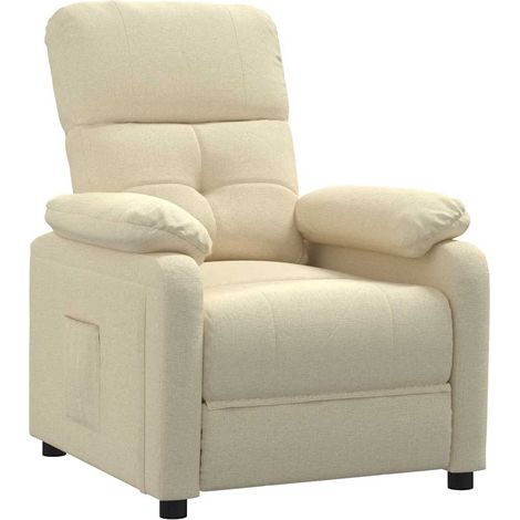 Maison Exclusive - Relaxsessel Creme Stoff (1/5)