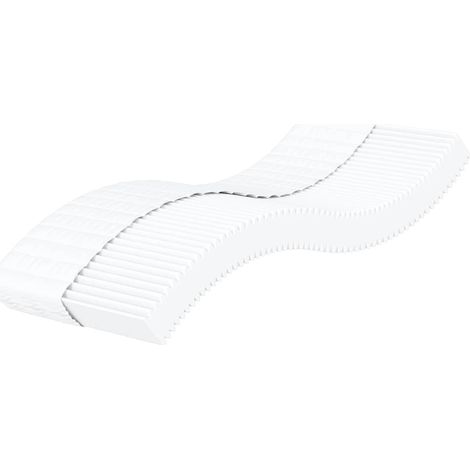 Schaumstoffmatratze Weiß 100x210 cm Härtegrad H2 H3