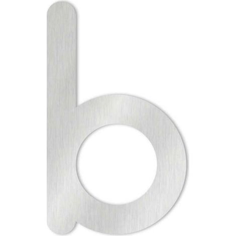 Heibi 1x MAX Hausnummer/Buchstabe zur Wahl Edelstahl 10/16 cm 0 1 2 3 4 5 6 7 8 9 a b c d / Buchstabe b (1/5)