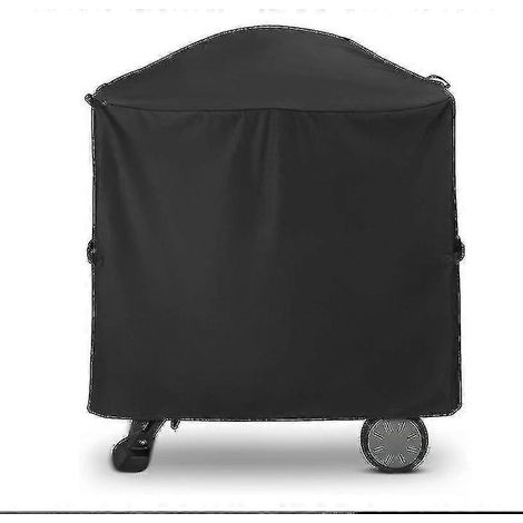 Housse pour barbecue Weber série Q1000/Q2000 : anti-poussière, imperméable et résistante aux UV. Dimensions : 54 x 76 x 69 cm. 1 pièce, noire. (1/5)