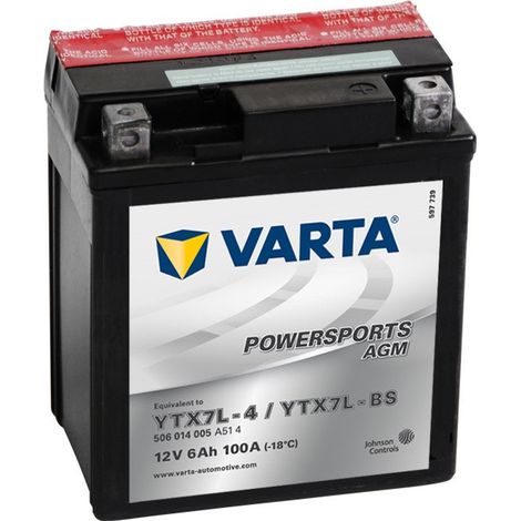 Batería VARTA YTX7L-BS 12V 6Ah (1/2)