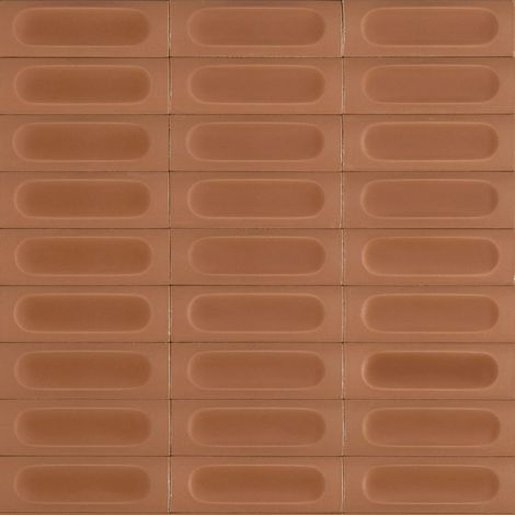 Carrelage Effet Zellige Terracotta CONFETTO Mattone 5x15cm 3D