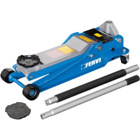 Cric sollevatore martinetto idraulico a carrello 35 ton x auto Fervi 0369 (1/3)