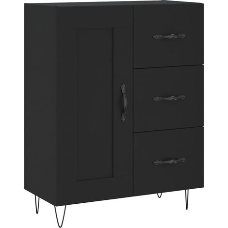 Maison Exclusive - Credenza Nera 69,5x34x90 cm in Legno Multistrato