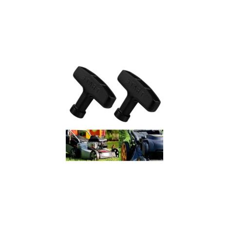 Set mit 2 Benzinmotor-Startgriffen – Startgriffe – Universalteile – Startzubehör – Kabelstarter für Rasenmäher, Generator, Kettensäge – Crezuo