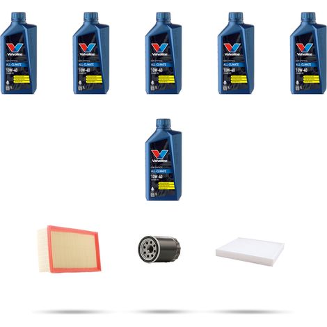 Kit tagliando 3 FILTRI e 6L OLIO compatibile con Volvo S70 2.4 10v 106kw dal 1997 (1/5)
