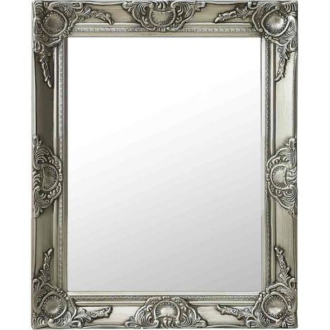 Maison Exclusive - Wandspiegel im Barock-Stil 50x60 cm Silbern (1/5)