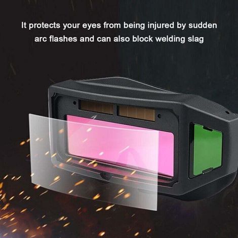 Lunettes de Soudure, Masque de Soudeur Automatique, Auto-assombrissantes Solaires Lentilles TIG MIG Lunettes Soudeur pour Protection des Yeux