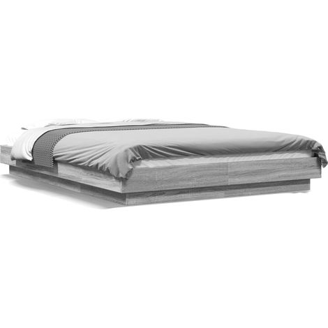 Maison Exclusive - Estructura de cama madera de ingeniería gris S