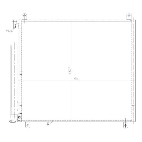 Condenseur, climatisation NRF 350497 SUZUKI 9531081P00
