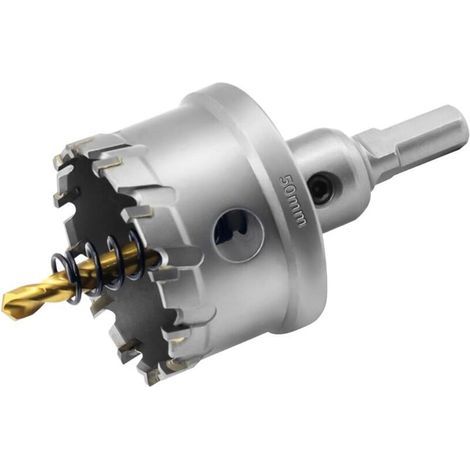 1 scie cloche,50mm,tct carbure,métal,acier inoxydable,aluminium,perceuse électrique (1/5)