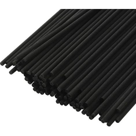 Fragrance diffuser stick, 250 pieces, fiber aroma diffuser stick for essential oils for home, office and hotel spas, 25cm x 3mm, black. (1/4)