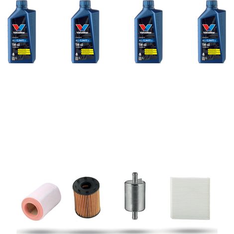Kit tagliando 4 FILTRI e 4L OLIO compatibile con Alfa Romeo Giulietta (940) 1.4 Bifuel 88kw dal 2011 (1/5)