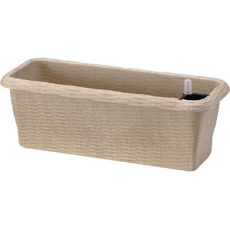 Jardinière - PAGLIA - Auto-irrigante - Antique - L 60 x l 20 x H 17,5 cm - Livraison gratuite