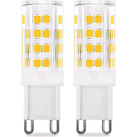 Ampoule LED G9 5W (Équivalent 50W Ampoules Halogènes), 450LM, 220V, Blanc froid 6000K, AC100-240V, NON-Dimmable, Économie d'énergie, Base en céramique, Culot G9 Standard, Lot de 6 [Classe énergétique (1/5)