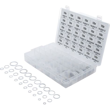 Surtido de arandelas aluminio 300 piezas (1/3)
