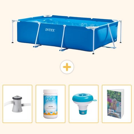 Intex Piscine Tubulaire Rectangulaire - 260x160x65 cm - 5-pièces  SCB120 (1/5)